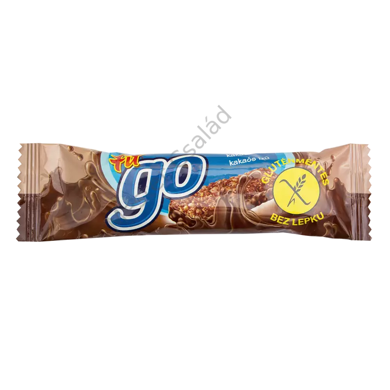Fit" GO" - müzli- csokoládé ízű, sötét kakaós bevonattal