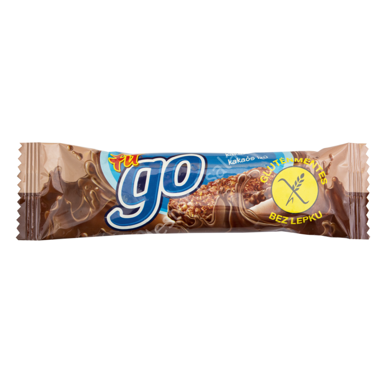 Fit" GO" - müzli- csokoládé ízű, sötét kakaós bevonattal